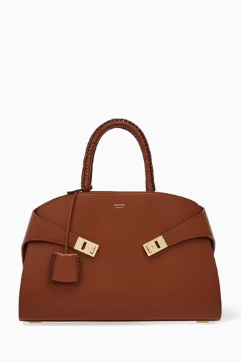 Small Hug Top-handle Bag in Leather
