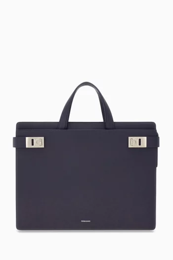 Slim Briefcase in Leather