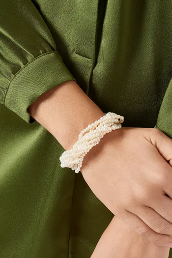 Bahar Gafla Lock Bracelet in 18kt Gold