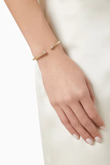 Cablespira® Diamond Flex Bracelet in 18kt Gold