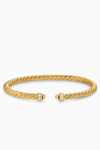 Cablespira® Diamond Flex Bracelet in 18kt Gold