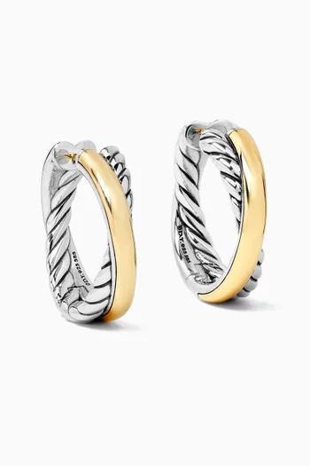 Crossover® Bold Hoop Earrings in 14kt Yellow Gold & Silver