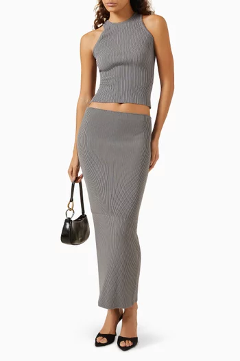 The Zelda Midi Skirt in Viscose Blend