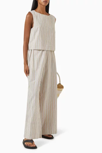 Mabel Sleeveless Top in Linen