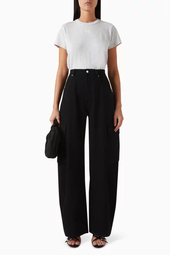 Shrunk T-shirt in Cotton