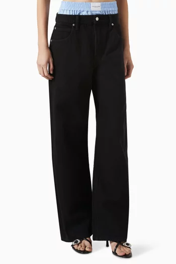 Layered Balloon Jeans in Cotton