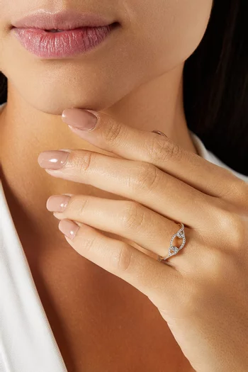 Multi-shaped Diamond Statement Ring in 18kt Gold