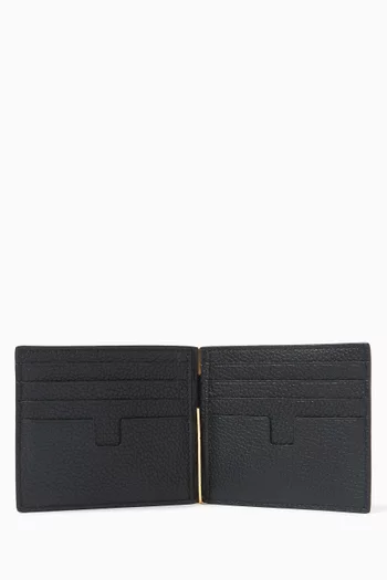 Money Clip Wallet in Leather