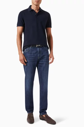 Tennis Polo Shirt in Cotton Piqué