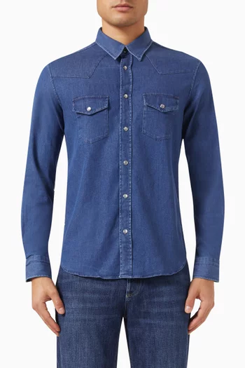Western Shirt in Denim