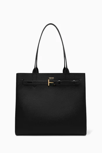 Medium Audrey Tote Bag in Grainy Leather