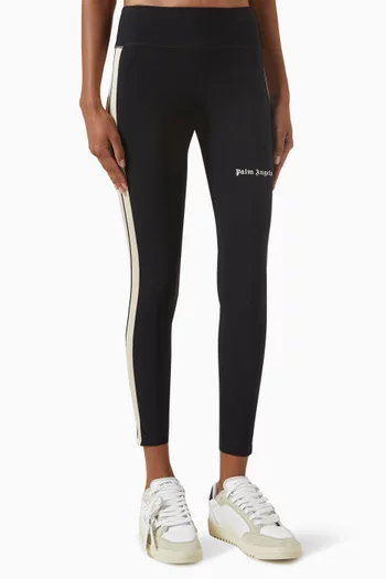 Training Track Leggings in Stretch Nylon