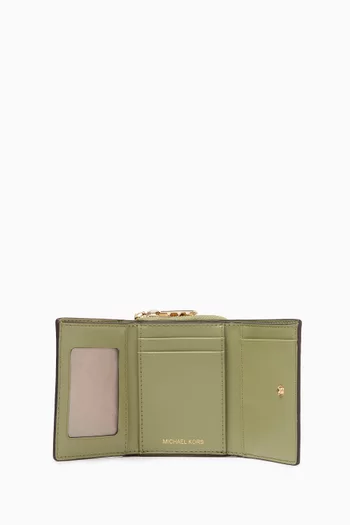 Empire Trifold Wallet in Pebbled Leather