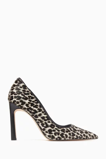 Amara 105 Pumps in Leopard Print Calf Hair