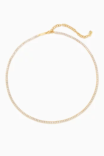 Diamond Tennis Choker in 18kt Gold