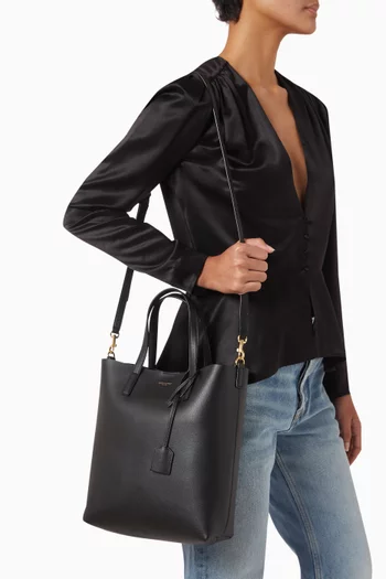 Toy Shopping Tote Bag in Calf Leather