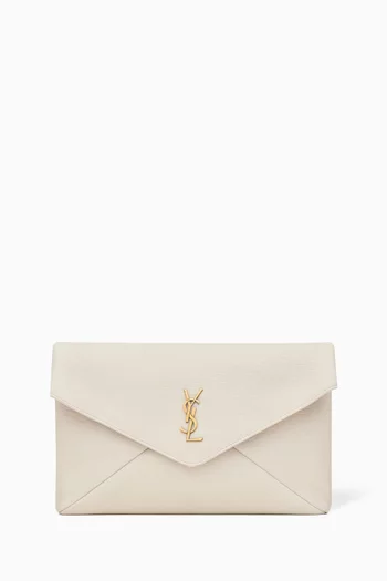 Large Cassandre Envelope Pouch in Lambskin Leather