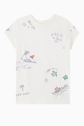 Ocean T-shirt in Cotton