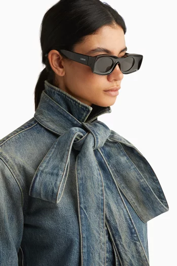 Paula's Ibiza Rectangular Sunglasses in Acetate