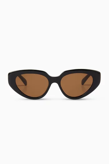 3 Dots Oval Sunglasses in Acetate