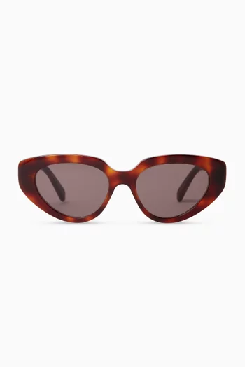 3 Dots Oval Sunglasses in Acetate