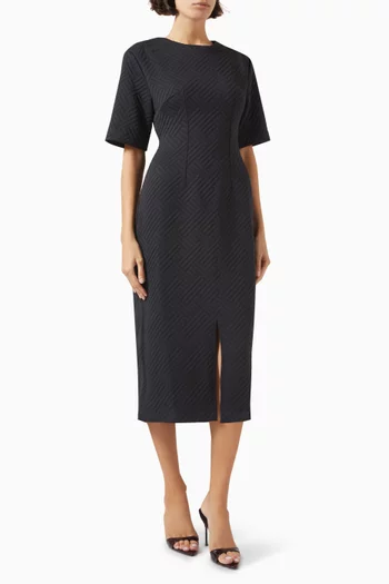 Structured Midi Dress