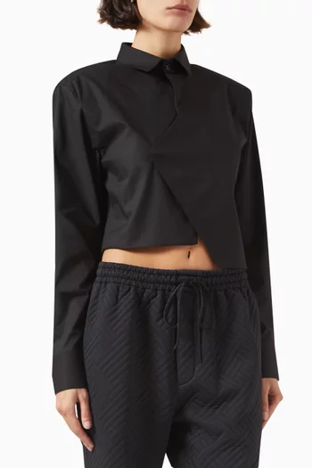 Triangle Overlap Crop Top