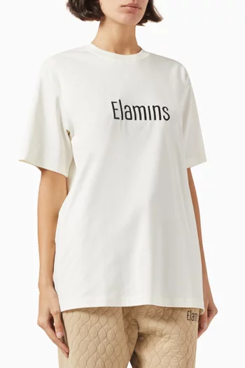 Brain Embroidered T-shirt in Cotton-blend