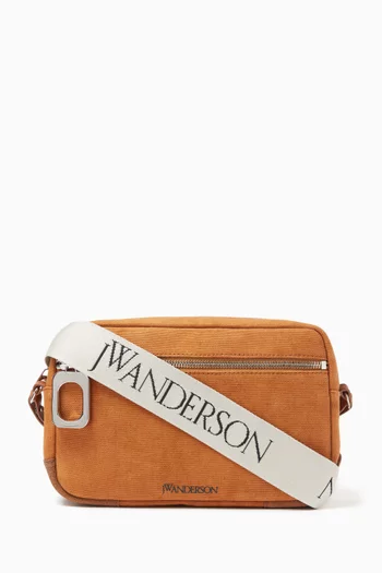 JWA Puller Camera Bag in Cotton & Leather