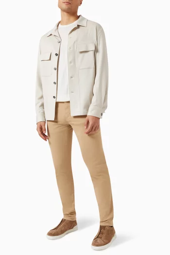 Roccia Slim-fit Pants in Stretch-cotton