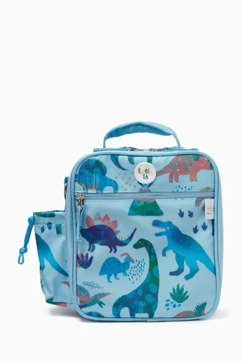 Dino Insulated Lunch Bag in Cotton Canvas