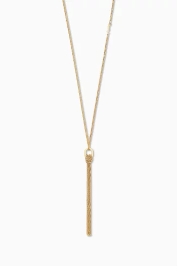 Cassandre Tassel Necklace in Gold-tone Metal