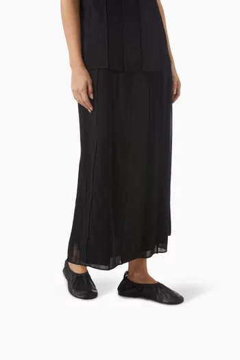 Ballerina Flats in Leather