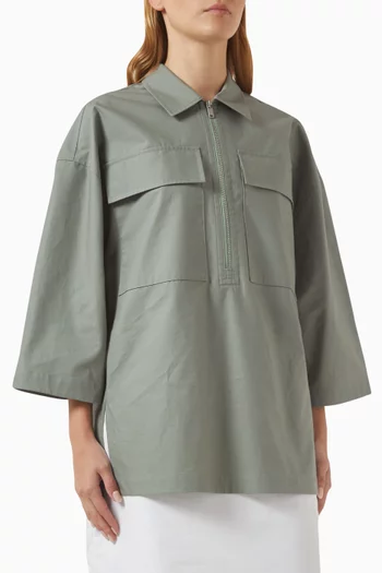 Oversized Zip Shirt
