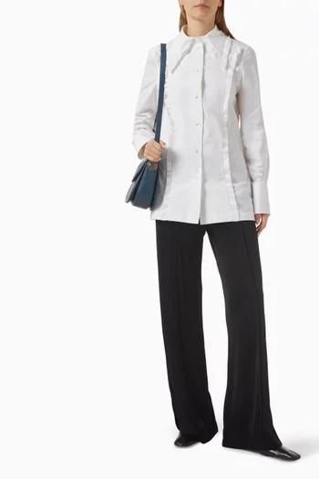 Ruffle Shirt in Cotton