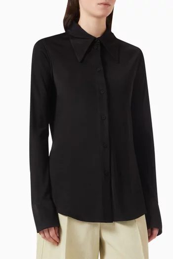 Button-up Shirt in Viscose