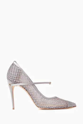 Lorenzo 105 Embellished Sandals in Mesh