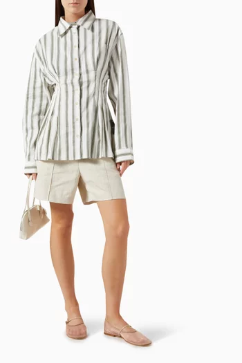Rory Striped Shirt in Seersucker