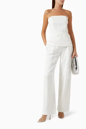 Elodie Strapless Top in Cotton Blend