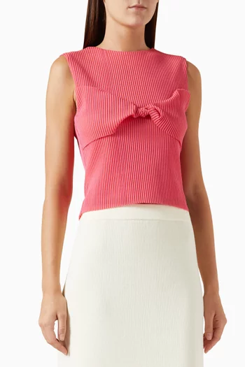 Bronte Twist-front Sleeveless Top