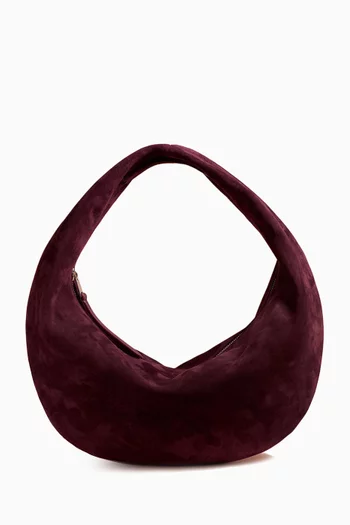 Medium Olivia Hobo Bag in Suede