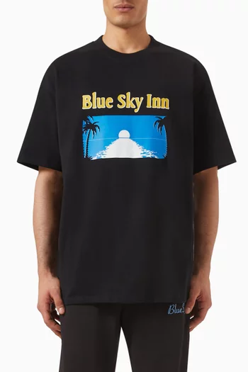 Postcard Logo T-shirt in Organic-cotton
