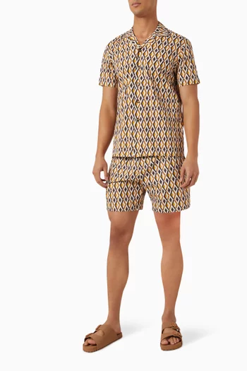 Hydra Resort Shorts in Cotton-poplin