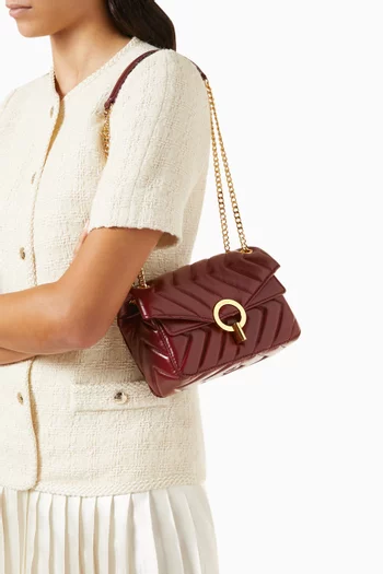 Small Yza Shoulder Bag in Leather