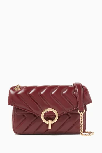 Small Yza Shoulder Bag in Leather