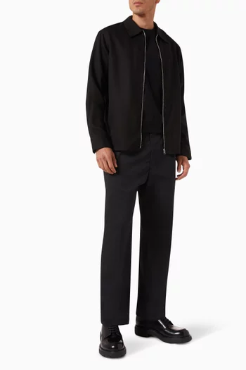 Zip Shirt in Viscose-blend