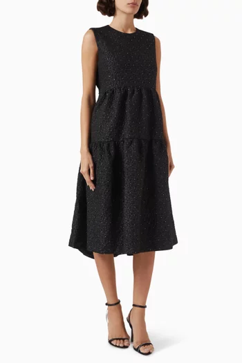 Rilvia Rhinestone Midi Dress