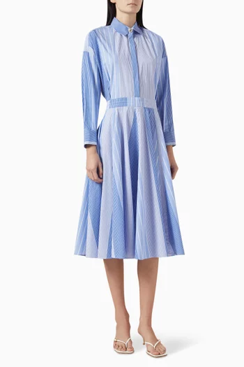 Ratiani Striped Midi Dress in Organic Cotton