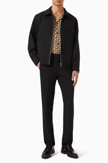 Zip Jacket in Wool-blend