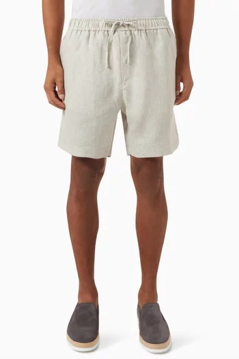 Drawstring Shorts in Linen